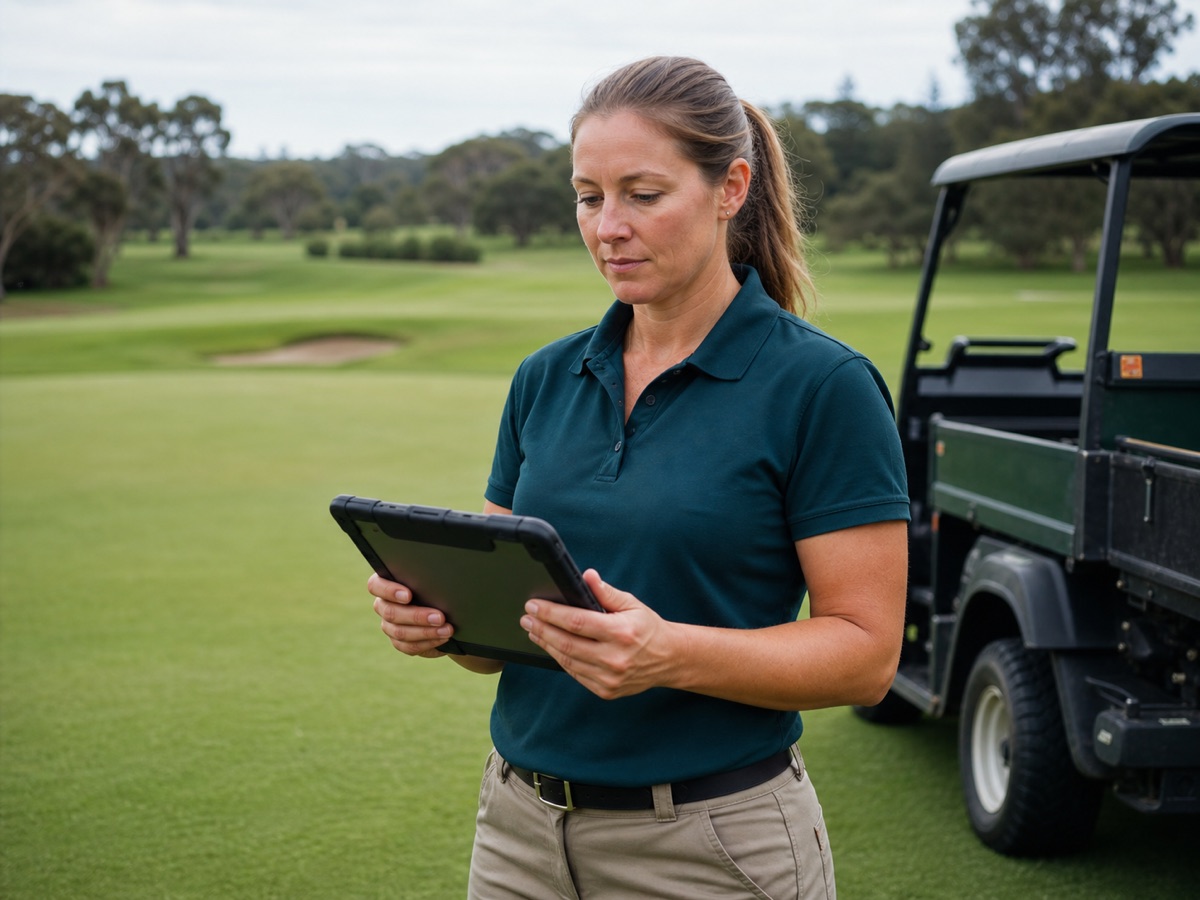 Golf course greenkeeping