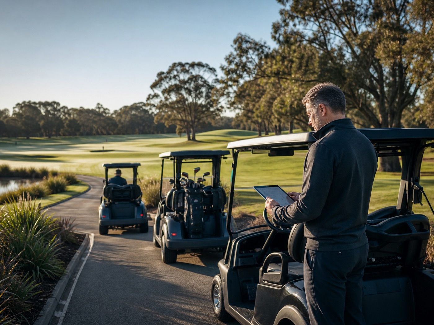 Electric vehicle fleet under digital management