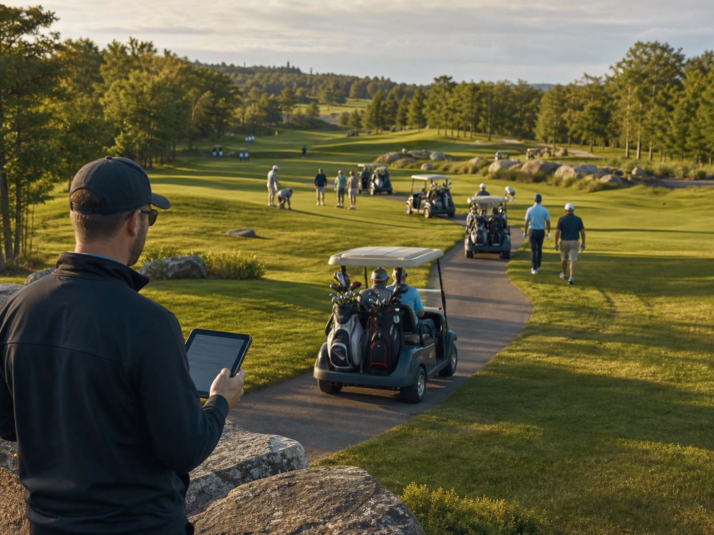 Course manager monitoring course flow